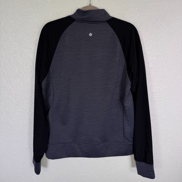 Lululemon Revolution Bomber Jacket Mens Medium Full Zip Gym Athleisure Polartec - Picture 2 of 13